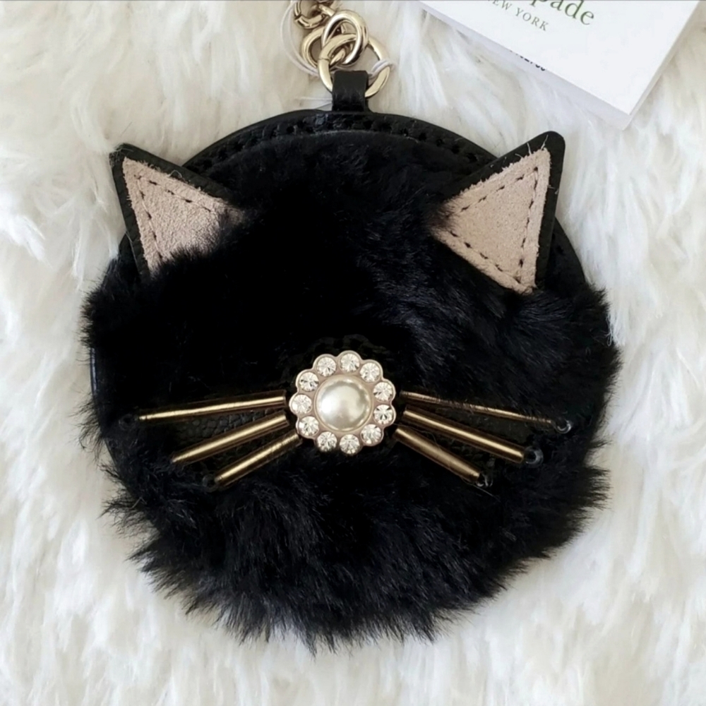 NEW - Kate Spade Cat Keychain